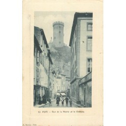 2 x Cpa 09 FOIX. Rue de la Mairie et Château du Baron de Bénissen Benac
