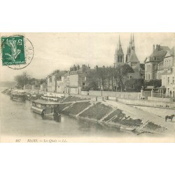 41 BLOIS. Bateaux Lavoirs et les Quais 1909