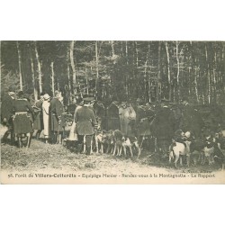 02 VILLERS-COTTERETS. Equipage Menier le Rapport au rendez-vous à la Montagnelle 1926