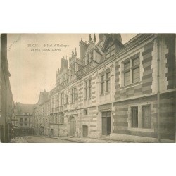 41 BLOIS. 2 x Cpa Hôtel Halluye et sa Cour rue Saint-Honoré