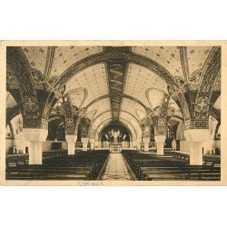 carte postale ancienne 14 LISIEUX. Crypte de la Basilique 1936