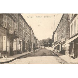 63 RANDAN. Coiffeur et Charcuterie sur Grande rue 1911