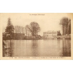 22 CHATELAUDREN. Etang et Pavillon du " Petit Echo de la Mode " 1933