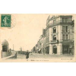 41 BLOIS. Café Français Quai de la Saussaye 1910