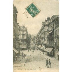 41 BLOIS. La rue Denis Papin avec tampon militaire 1907