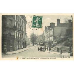 41 BLOIS. Rue Denis-Papin et Place du Marché au Beurre 1908