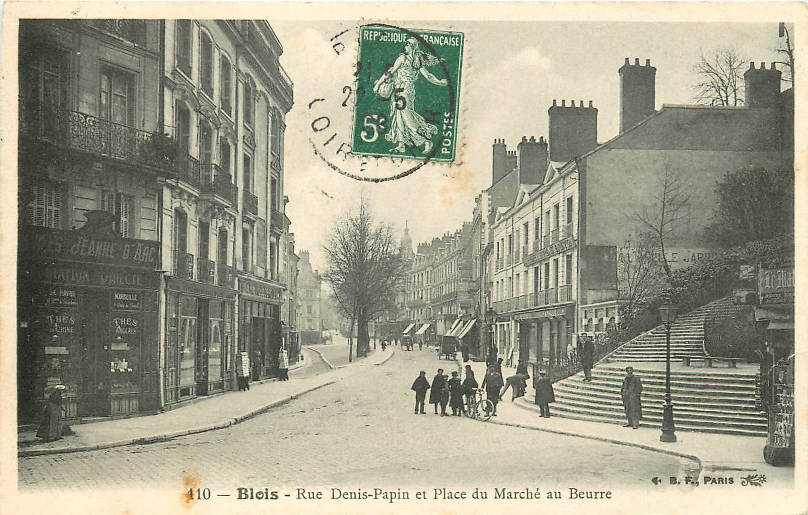 41 BLOIS. Rue Denis-Papin et Place du Marché au Beurre 1908