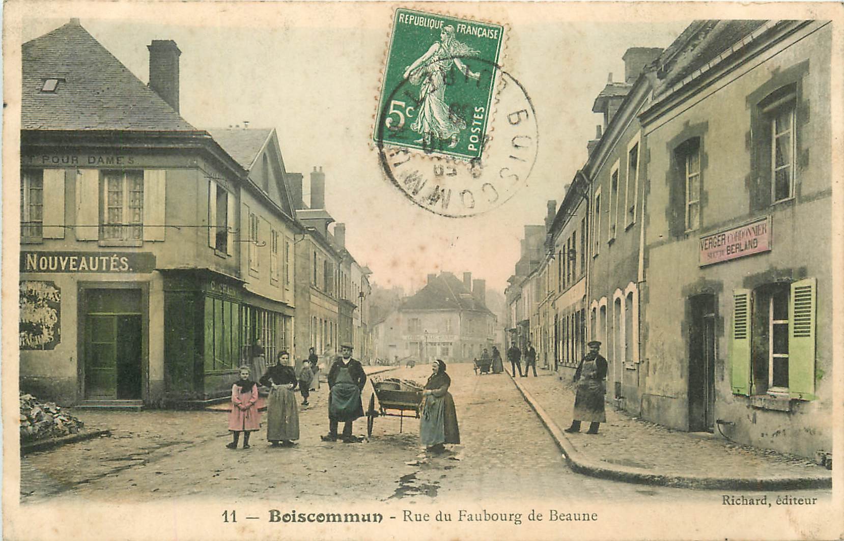 45 BOISCOMMUN. Verger Cordonnier rue du Faubourg de Beaune 1909