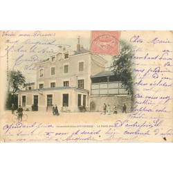 94 VILLENEUVE-SAINT-GEORGES. La Gare carte colorisée vers 1900