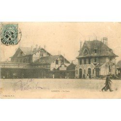 carte postale ancienne 14 LISIEUX. La Gare 1904