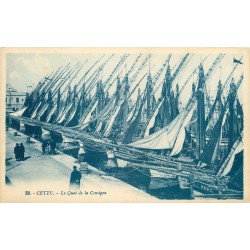 34 CETTE ou SETE. Bateaux de Pêche au Quai de la Consigne