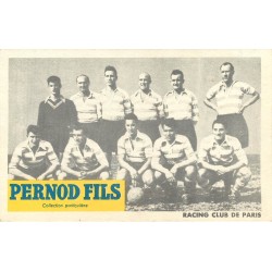 PARIS 08. Equipe de Football le Racing Club de Paris. Publicitaire PERNOD 31 rue de Bassano