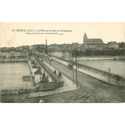 2 x Cpa 41 BLOIS. Pont et vue générale sur la Loire