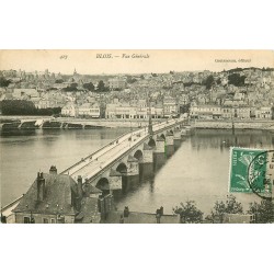 2 x Cpa 41 BLOIS. Pont et vue générale 1908 et 1911