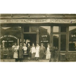 PARIS XIX. Café Restaurant " Au Prévôt " Boulevard de Belleville 1926 Bière Dumesnil