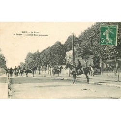 41 BLOIS. Le Haras, la rentrée d'une promenade des Etalons 1912