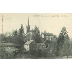 2 x Cpa 52 CORGIRNON. Presbytère, Eglise et Classes 1908