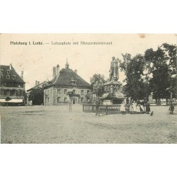 57 PHALSBOURG PFALZBURG I. LOTHR. Lobauplatz mit Bürgermeisteramt 1919