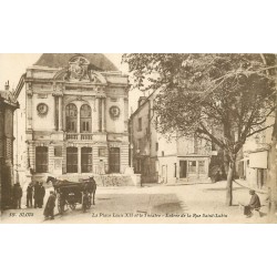 41 BLOIS. Théâtre Place Louis XII et caviste rue Saint-Lubin 1924
