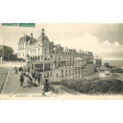 2 x cpa 64 BIARRITZ. Le Casino Bellevue 1911 et les Bains 1913