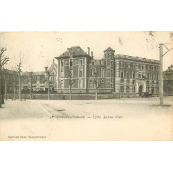 Club 2 x cpa 63 CLERMONT-FERRAND. Lycée Jeanne d'Arc 1912 et Place Royale 1915