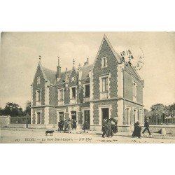 41 BLOIS. La Gare Saint-Lazare animée 1915