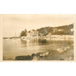 2 x cpa 06 ANTIBES. Villas petit Port Aubernon (real photo) et Juan-les-Pins 1905