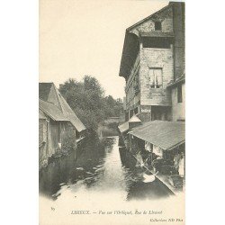 carte postale ancienne 14 LISIEUX. L'orbiquet Rue de Livarot Lavandières