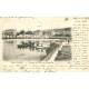 2 x cpa 14 TROUVILLE. Quai Tostain et Bac pour Deauville 1902