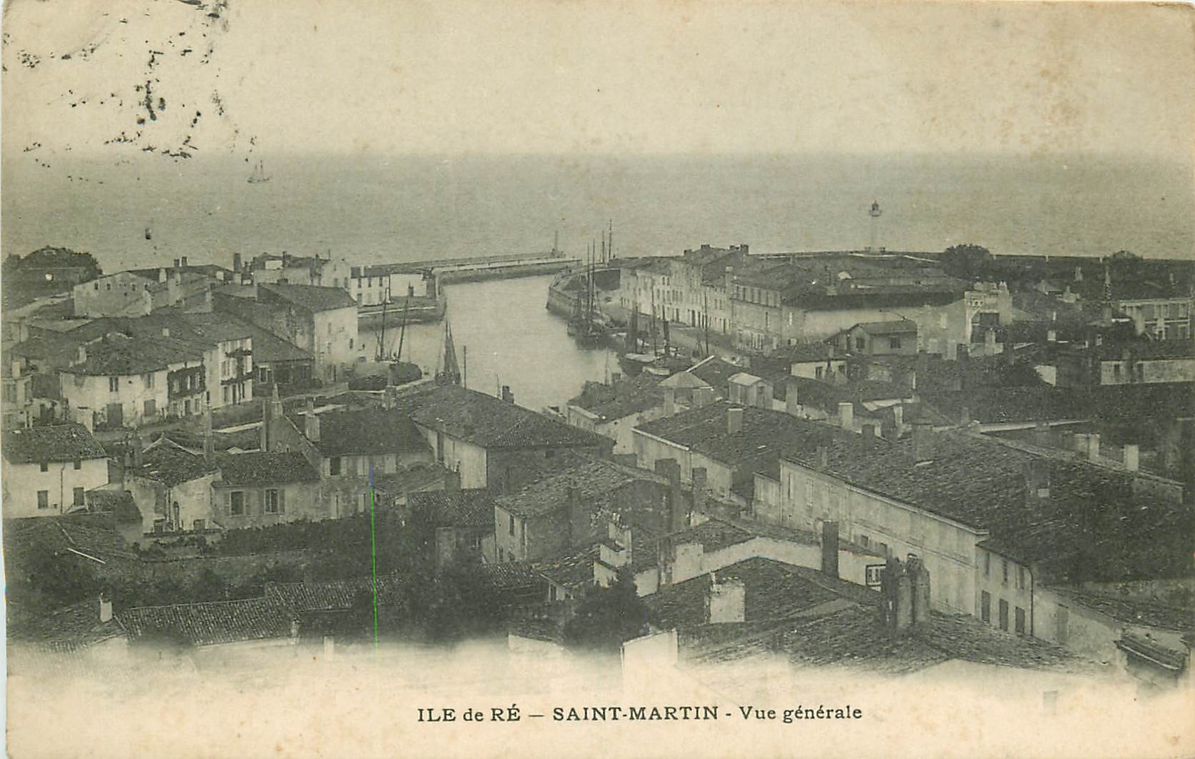 17 ILE DE RE SAINT-MARTIN. Vue sur le Canal 1904