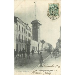 2 x cpa 17 ROCHEFORT-SUR-MER. Tour Signaux 1903 et Pont Transbordeur