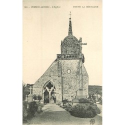 2 x cpa 22 PERROS-GUIREC. Cimetière de l'Eglise et attelage devant Eglise de la Clarté