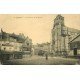 carte postale ancienne 14 LISIEUX. Coiffeur, Grande Brûlerie et Saint-Jacques 1928