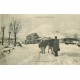 63 LE PUY DE DOME. Fermier et ses Vaches sous la neige 1910