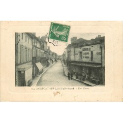 24 MONPONT-SUR-L'ISLE. Boucherie et Plombier rue Thiers 1913