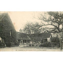 2 x cpa 18 VIGNOUX-SUR-BARANGEON. Le Vieux Vignoux et le Pont 1935