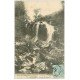 carte postale ancienne 15 ALBEPIERRE. Personnage à la Cascade de Prapechou 1906