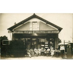 Photo carte postale Café Restaurant Epicerie BERTHOLD " Bière Dumesnil "