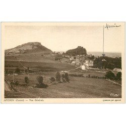 carte postale ancienne 15 APCHON. Vue du Village 1949