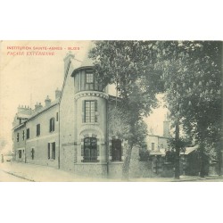41 BLOIS 3 x cpa Institution Sainte-Agnès façade, Entrée 1912 et Ecole