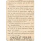 CHROMO CHOCOLAT POULAIN * SAPEUR-GRENADIER * Garde Impériale 1910 10.5 x 6.5 cm