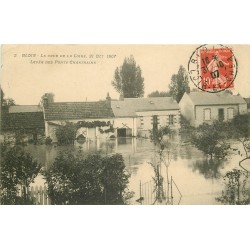 41 BLOIS. Crue de la Loire 1907 Levée des Ponts Chartrains