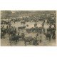 15 AURILLAC. Le Marché aux Bestiaux. Maquignons et Vaches vers 1900