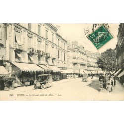 41 BLOIS. Voiture ancienne devant le Grand Hôtel 1912
