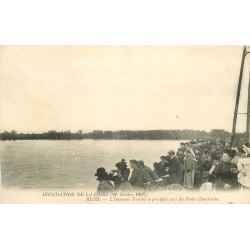 41 BLOIS. Inondation Loire 1907 immense Torrent vers Ponts Chartrains