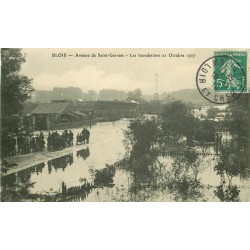41 BLOIS.Inondations de 1907 Avenue de Saint-Gervais 1910