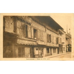 47 CASTELJALOUX. Artisan devant le Salon du Coiffeur 1939