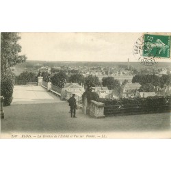 3 x Cpa 41 BLOIS. L'Evêché. Animation sur la Terrasse 1908, Vienne & Loire et Promenade 1928