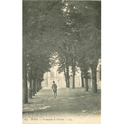 3 x Cpa 41 BLOIS. L'Evêché. Promenade, enfants au Jardin et Terrasse 1913