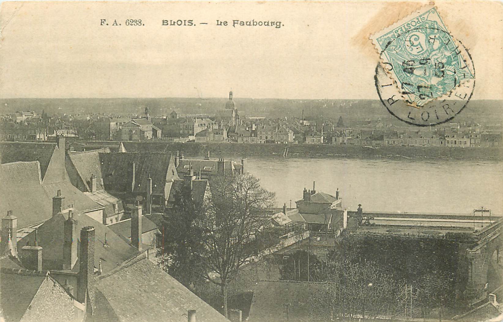 3 x Cpa 41 BLOIS. Le Faubourg 1905, vue générale et prise du Chemin de fer